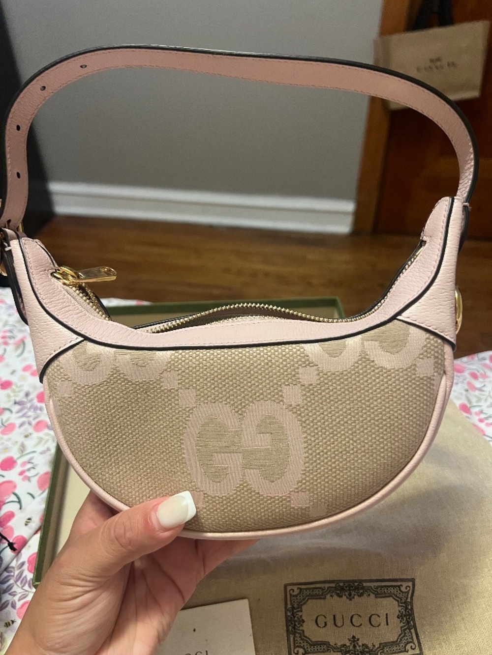 Gucci handbag/Ophidia jumbo GG mini/canvas/authentic gucci purse